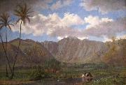 Enoch Wood Perry, Jr. Manoa Valley from Waikiki painting